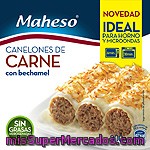 Maheso Canelones De Carne Con Bechamel Gratinados Envase 300 G