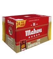 Mahou 5 Estrellas Cerveza Rubia Nacional Pack 24 Botellas 25 Cl