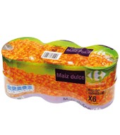 Maíz Dulce En Grano Carrefour Pack De 6x70 G.