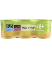 Maíz Sin Sal Y Sin Azúcares Carrefour Pack De 3x150 G.