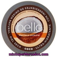 Manteca Corporal Ultrahidratante De Coco Belle, Tarro 200 Ml