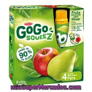 Manzana Y Pera Triturados Gogo Squeez 4 Ud.