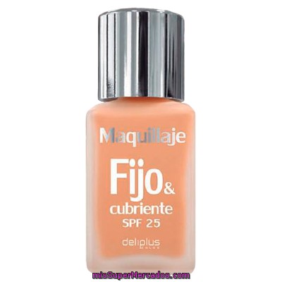 Maquillaje Fluido Fijo&cubriente Nº 02 Beige Claro, Deliplus, U