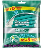 Maquinilla Afeitar Desechable Extra Ii Piel Sensible Wilkinson 10 Ud.