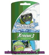 Maquinilla Afeitar Desechable Triple Hoja Xtreme Iii Wilkinson 4 Ud.