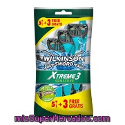 Maquinilla Afeitar Desechable Xtreme 3 Sensitive Wilkinson 8 Ud.