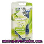 Maquinilla De Afeitar Desechable, Triple Hoja Gillette Sensor 3 Sensitive 4 Unidades