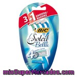 Maquinilla Desechable 4 Hojas Bic Soleil, Pack 4 Unid.