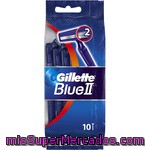 Maquinilla Desechable Gillette Blue Ii, Pack 10 Unid.