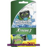 Maquinilla Xtreme 3 Sensitive Wilkinson, 6 Unidades