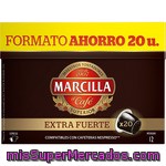 Marcilla Café Extra Fuerte 20 Cápsulas Intensidad 12 Compatibles Con Cafeteras Nespresso Estuche 104 G