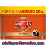 Marcilla Café Fuerte 20 Cápsulas Intensidad 10 Compatibles Con Cafeteras Nespresso Estuche 104 G