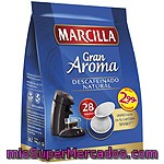Marcilla Gran Aroma Café Descafeinado Natural 28 Monodosis Para Cafetera Senseo Paquete 210 G