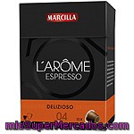 Marcilla L'arôme Espresso Delizioso 10 Cápsulas Compatibles Con Máquinas De Café Nespresso Intensidad 4 Estuche 52 G
