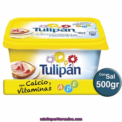 Margarina Con Sal, Tulipan, Tarrina 500 G