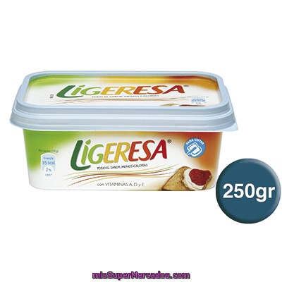 Margarina Vegetal Ligera Ligeresa 250 G.