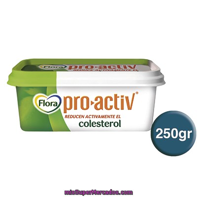 Margarina Vegetal Ligera Para Reducir El Colesterol Flora 250 G.