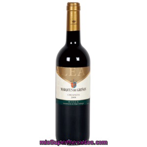 Marques De Griñon Vino Tinto Crianza Do Rioja Botella 75 Cl