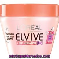 Mascarilla Liso Keratina Elvive, Tarro 300 Ml