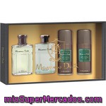 Massimo Dutti Eau De Toilette Masculina Frasco 100 Ml + After Shave Emilsión Frasco 100 Ml + Desodorante Spray 150 Ml + Espuma De Afeitar Spray 150 Ml