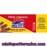 Masso Filetes De Anchoa En Aceite De Oliva Lata 29 G Neto Escurrido