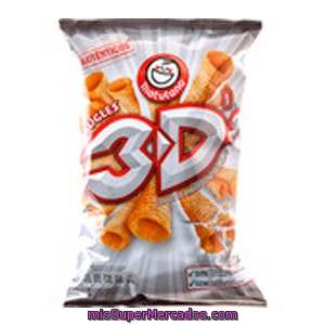 Matutano 3d Conos Snack De Maíz Sabor Queso Y Bacon Bolsa 85 G