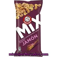 Matutano Mix Cacahuetes, Snacks De Maiz Y Kikos Sabor Jamón Envase 120 G