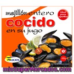 Mejillon Congelado Cocido En Su Jugo (con Concha), Mascato, Paquete 450 G