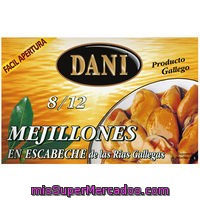 Mejillon
            Dani Escabeche 8/12 69 Grs