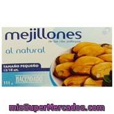 Mejillon Natural 13/18 Piezas Pequeños, Hacendado, Lata 111 G Escurrido 69 G