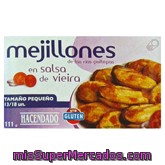 Mejillon Salsa Vieira 13/18 Pequeños, Hacendado, Lata 111 G Escurrido 69 G