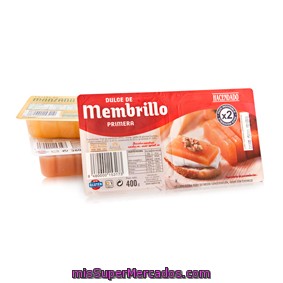 Membrillo (dulce De Membrillo), Hacendado, Pack 2 X 200 - 400 G