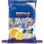 Mentolin Fresh Caramelos Sabor Naranja-limón Sin Azúcar Bolsa 100 G