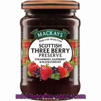 Mermelada De 3 Frutos Rojos Mackays, Tarro 340 G