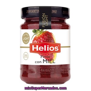 Mermelada De Fresa Con Miel Helios, Tarro 340 G