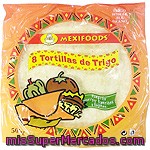 Mexifoods Tortillas De Trigo De 25 Cm 8 Unidades Paquete 500 G