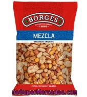 Mezcla Frutos Secos Fritos, Tostados Y Salados Borges 350 G.