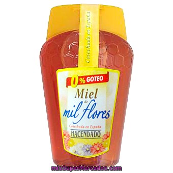 Miel Mil Flores Dosificador, Hacendado, Bote 500 G