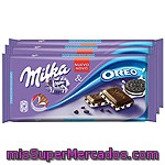 Milka Chocolate Con Galleta Oreo Pack 3 Tabletas 100 G