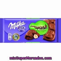 Milka Choqsplash Chocolate Relleno De Avellanas Tableta 90 G