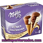 Milka Conos De Chocolate Y Vainilla 4 Uds Estuche 440 Ml