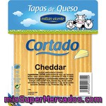 Millan Vicente Tapas De Queso Cheddar Naranja Cortado Envase 250 G