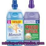Mimosin Suavizante Concentrado Azul Vital Botella 80 Dosis + Suavizante Concentrado Lavanda Botella 80 Dosis