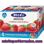 Mini Confituras Extra De Fresa Hero 200 G.