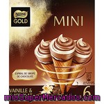 Mini Cono De Vainilla-chocolate Nestlé Gold, Pack 6x46 Ml