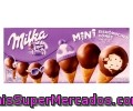 Mini Conos De Vainilla Con Trocitos De Chocolate Con Leche Milka 8 Unidades De 25 Mililitros