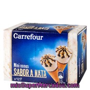 Mini Conos Sabor A Nata Carrefour 12 Ud.