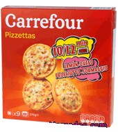 Mini Pizzas Jamon/queso Carrefour 270 G.