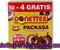 Mini Rosquillas Bañadas De Chocolate Donettes 12 Unidades De 216 Gramos