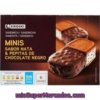 Mini Sandwich Bañado Duo Eroski, Caja 6x85 Ml